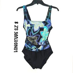 Longitude One Piece Swim Suit SZ 8 EUC